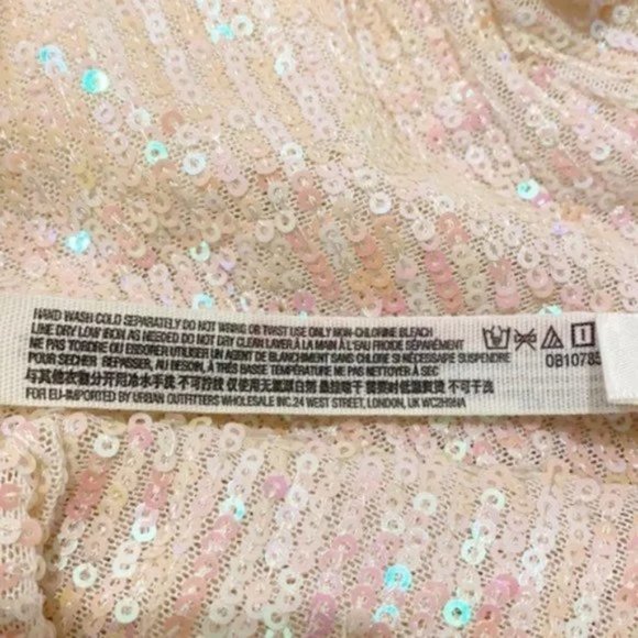 Free People Gold Rush Sequin Pearl Dress. XS,S,M,L - Picture 15 of 15